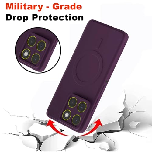 Image of Back Cover | MagFit Ring Design (Non-Magnetic) | Shockproof Case | Anti-Slip Grip | Raised Camera Edges | Slim Protective Case for Motorola Moto Edge 70 5G (Purple)