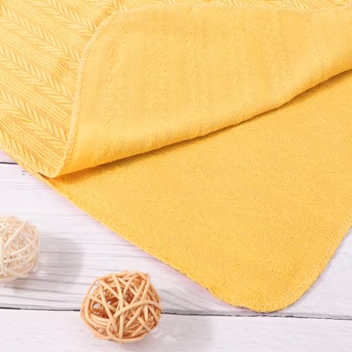 Image of DRESHOW BQUBO Newborn Receiving Blanket Toddler Warm for Girls with Bow Hat and Bow Headband Shower Gift