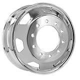 WheelDepot Aluminum Truck Wheel 22.5' x 8.25' Truck & Bus Wheels Both-Side Rims Mirror Polished Stylized 7 Holes 1 PC
