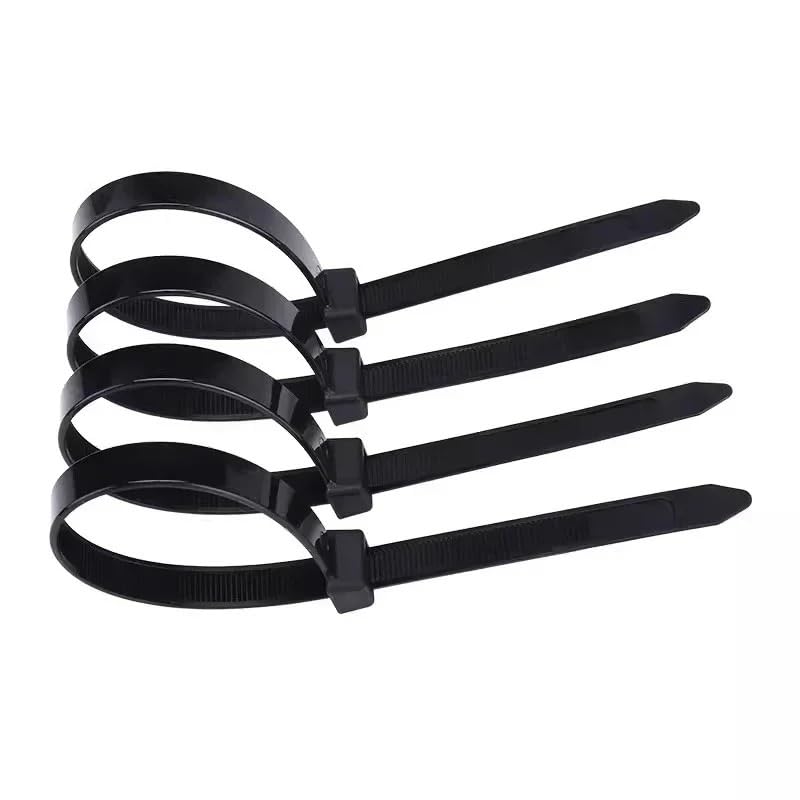 Juego de 500/1000 Bridas de Nailon autoblocantes de plástico con Cremallera Negra(3.5x200 (500pcs))