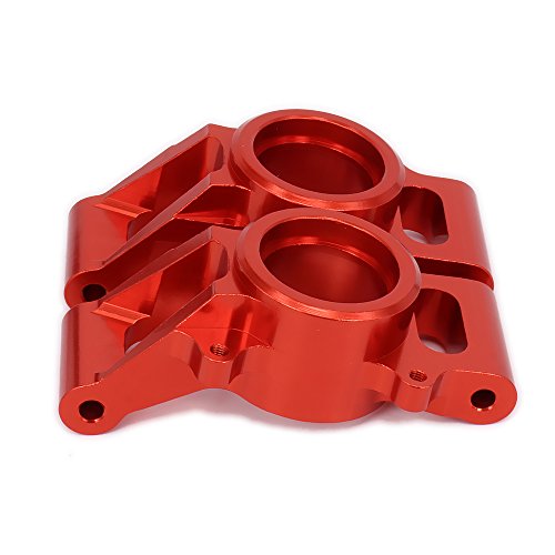 2pcs Alloy Rear Stub Axle Hub Carrier 7752 for RC Hobby Car 1/5 1/6 X-MAXX (Red)
