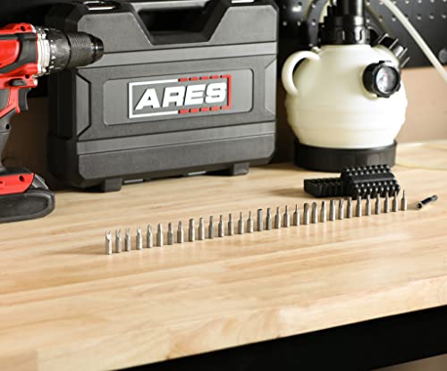 Ares 70009-33-Piece Security Bit Set With Magnetic Extension Bit Holder - Includes Tamper Resistant, Sae Hex, Metric Hex And Star Bits - Torq, Spanner, And Triwing Complete The Anti Tamper Bit Set #TOP4