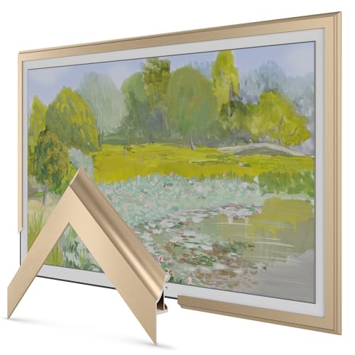 Moldura de TV Deco de liga dourada pálida de 32 polegadas - compatível apenas com TVs Samsung The Frame (serve para 2021-2026, LS03A, LS03B, LS03C, LS03D, LS03FA)