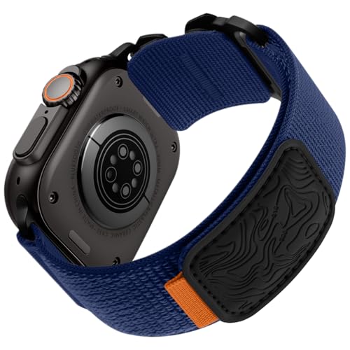 Image of Bandletic Compatible with Apple Watch Bands for Men Women, Wide Tactical Stretchy Nylon Soft Sport Solo Loop for iWatch 49mm(Ultra 3 /2 /1),46mm(11 /10),45mm(9 /8 /7),44mm(SE3 /SE2 /SE /6 /5 /4),42mm(3 /2 /1)