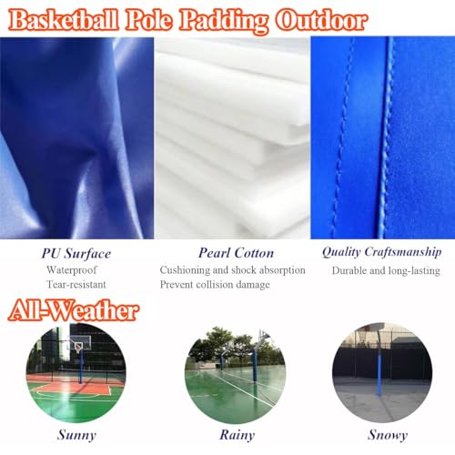 Housse de protection de poteau de basket-ball de 2,1 m