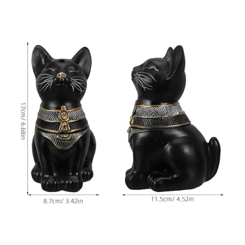 Brûleur de parfum égyptien chat résine pour diffuser un parfum doux