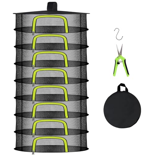 8 Layer Herb Drying Rack, Herb Drying Rack Hanging Mesh,