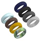 Alipis 8 Stück Teiliges Flexibles Silikonring Farben Atmungsaktive Outdoor fingerringe für Herren und Damen Hautfreundlich für Sport Fitness Schwimmen und Alltag