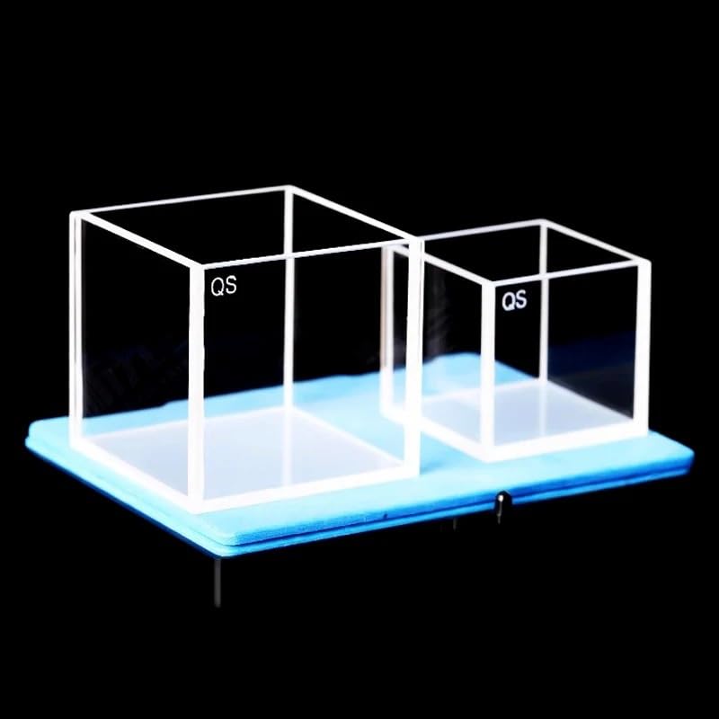 Cuvette de fluorescence en quartz fritté 125ml avec couvercle pour laboratoire