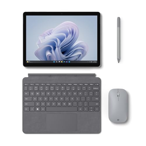 Image of Microsoft Surface Go 4 Tablet - 10.5 inch - 8 GB - 128 GB Storage - Windows 11 Pro - Platinum (Renewed)