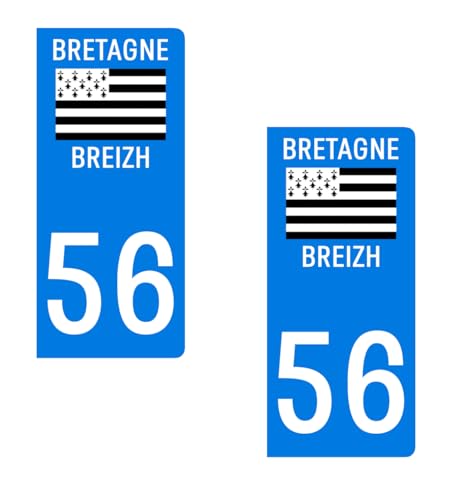 X’trem Aufkleber für Nummernschild, Département 56, Region Bretagne, Departement Morbihan