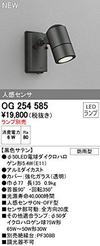 Amazon.co.jp: オーデリック エクステリアライト 【OG 254 585
