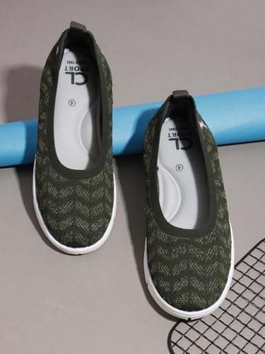 Image of Carlton London Women's Breathable Lightweight Everyday Patterned Ballet Flat