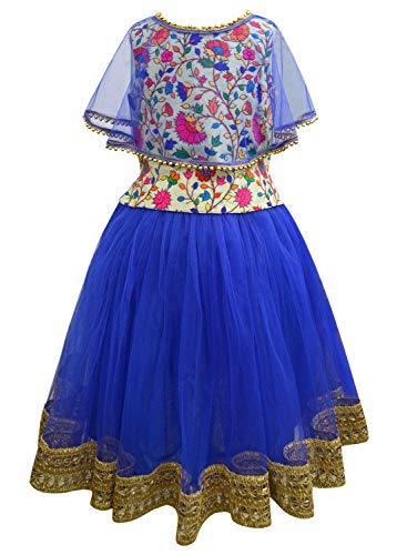 Image of A.T.U.N. (ALL THINGS UBER NICE) Girl's Ghagra Synthetic Readymade Lehenga Choli