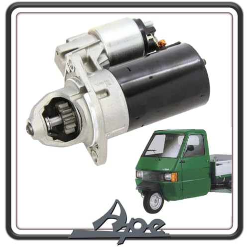 RICAMBIO COMPATIBILE MOTORINO AVVIAMENTO COMPATIBILE PER PIAGGIO APE CALESSINO DIESEL - APE CLASSIC MP 601 DIESEL - APE TM P703 DIESEL - APE POKER DIESEL - APE CAR - MAX DIESEL (INFO TUTTI I MODELLI IN DESCRIZIONE)
