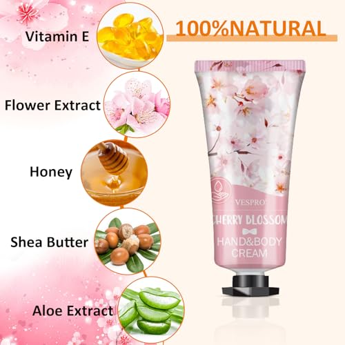 VESPRO 126 Pack Hand Cream Set, Mothers Day Gifts, Bulk Hand Lotion Travel Size for Dry Cracked Hands, Mini Hand Lotion for Valentines Day Gifts, Bridesmaid Gifts, Employee Appreciation Gifts