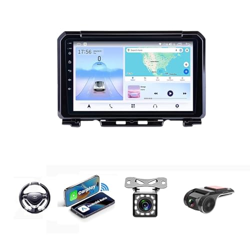 BOJONI Android 13 Radio de Coche Estéreo para Suzuki Jimny JB64 2019-2020 Pantalla de 9/9.5 Pulgadas con Carplay Android Auto/SWC/FM RDS Radio Reproductor Multimedia(NF-5 8Core 4+64G)