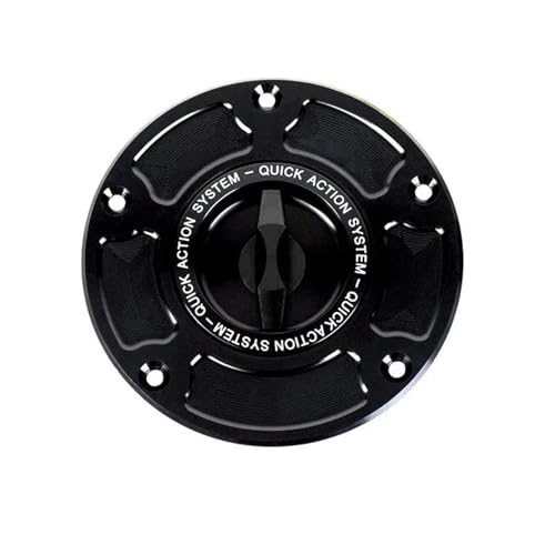 Bouchon de réservoir de précision en aluminium CNC noir pour Suzuki GSXR 1000