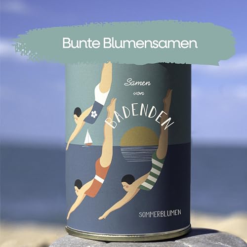 Geschenk-Anzuchtset mit personalisierter Nachricht - Geburtstagsgeschenk für Damen Herren, originelles Geschenk für Freunde Familie, für Feiern - Einfach zu verwenden - Blumen (Badenden)