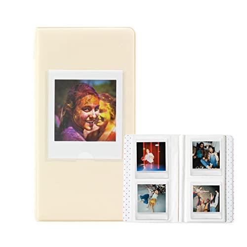 Image of WOGOZAN 64 Pockets Album for Fujifilm Instax Square Film Photo Album SQ40 SQ1 SQ6 SQ10 SQ20 SP-3 Square Instant Film Camera (White)