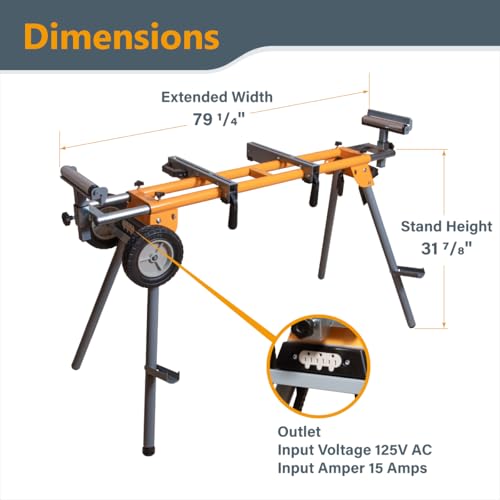POWERTEC MT4000V Portable Miter Stand