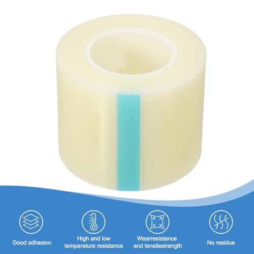 Image of PATIKIL Removable Protective Film Tape, 4.3 Inch x 656 ft PE Surface Protective Scratch Film Tape Roll for Furniture Electrical Appliances Plastic Hardware Medium Stickiness Clear