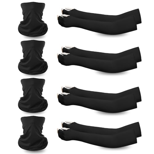 Consejos para Comprar Ropa de Escalada para Mujer - solo los mejores. 45 VIDA4U 4 Pares Bandanas y Mangas de Brazo para Hombre y Mujer, Protección Contra el Sol, el Polvo y el Viento, Cubierta para el Cuello y Mangas para Equitación, Senderismo y...