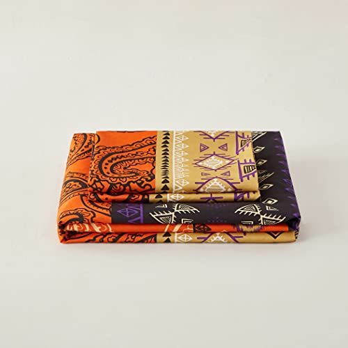 Mocahome Boho Duvet Cover Set Queen Size, Bohemian Exotic Paisley Printed, 3 Pieces Soft Bedding 1 Duvet Cover+2 Pillow Cases #TOP3