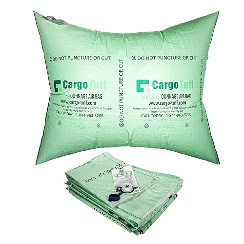 IDL Packaging 48" x 60" Dunnage Airbags, Woven Polypropylene, Level 1 (Pack of 5) - Fill The Void in Trucks and Intermodal Shipments, Reusable - Load Securement Airbags for Container Stuffing