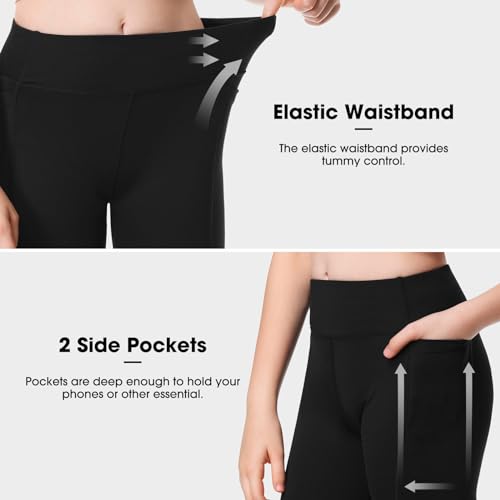 ANIVIVO Girls' 4" Volleyball Biker Dance Shorts Youth Spandex Yoga Shorts Kids Athletic Running Compression Shorts3