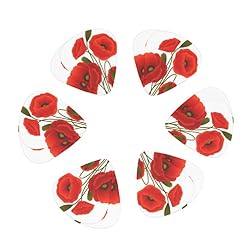 Médiators Guitare 12-Pack Fleurs De Pavot Médiators Guitare Électrique Guitare Acoustique Diverses Guitares - Les Beatles, Paul McCartney, John Lennon, RIngo Starr, George Harrison