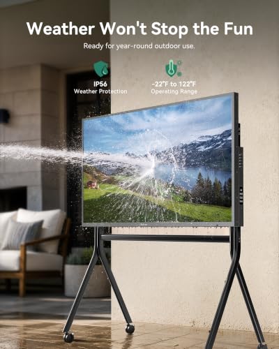 Image of SYLVOX Outdoor TV, 65 inch Smart Waterproof Outdoor TV, 4K UHD Weatherproof