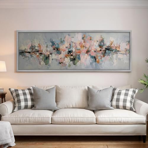 Tableau floral grand format pour habiller un long mur vide