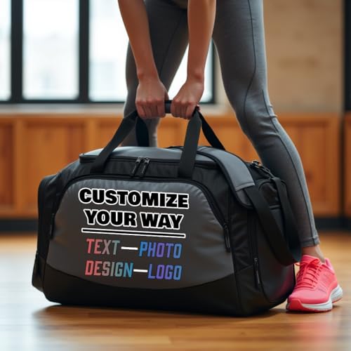 Personalized Football Bag with Cleat Compartment