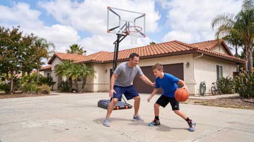 Image of Silverback NXT Portable Adjustable 10ft Outdoor Basketball Hoop - 50 inch and 54 inch Basketball Goal Backboard Available - Assembles in 90 Minutes