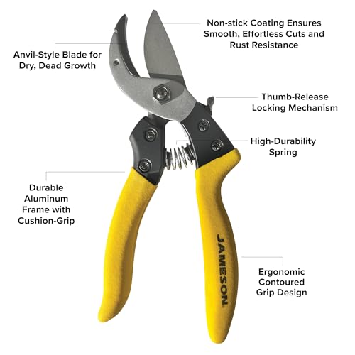 Tijeras de Poda Profesional Jameson Anvil, corte 3/4 pulg miniatura 5