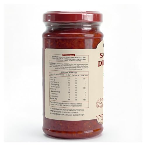 Image of Farmique Schezwan Dip & Sauce - 240g | No Preservatives & Chemical, No Palm Oil, No Added Sugar, Low Sodium, MSG Free | Bold & Spicy Indo-Chinese Flavour | Use for Noodles, Fried Rice, Momos & Snacks |