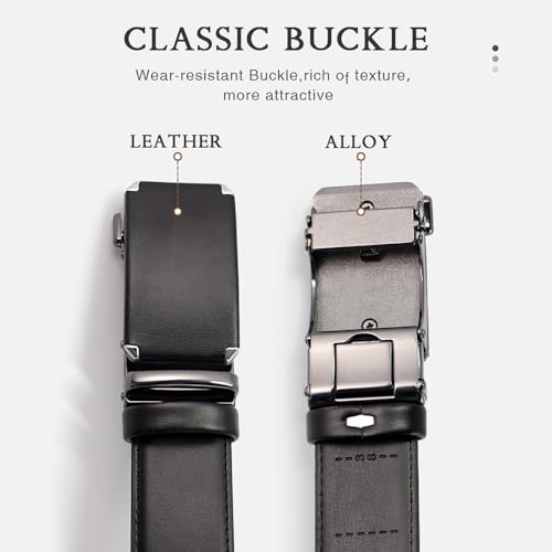 Leather Belt Quality Men's Belt Leather Belts For Men Metal Automatic Buckle Male belts3