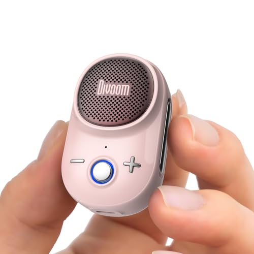 Divoom Itour-S Mini Altavoz portátil Bluetooth portátil, Audio Grande y Graves impactantes, diseño de Clip, IP67 Impermeable y a Prueba de Polvo, 10 Horas de...