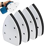 Hipzeepo Foam Sanding Interface Pad 4PCS 5 Holes Mouse Detail Sanding Pad for Sander Sandpaper Backing Pad Paper