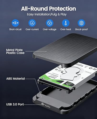 Caja externa para disco duro 2.5'' USB 3.0 a SATA miniatura 2