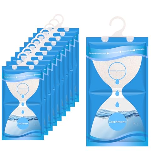 Zosenyer Pack x 10 Deshumidificadores Armario, 230g Bolsas Antihumedad Armarios, Absorbe Humedad Armarios Pueden Absorber Eficientemente el Agua de las Especies de Aire y Eliminar los Olores﻿