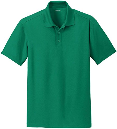 Joe's USA Men's Moisture Wicking Textured Performance Golf Polo's in Sizes XS-4XL