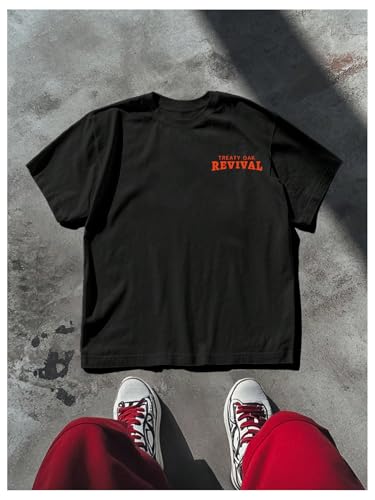 WDIRARA Men's Graphic T Shirt Crew Neck Short Sleeve Tee Streetwear Tops2