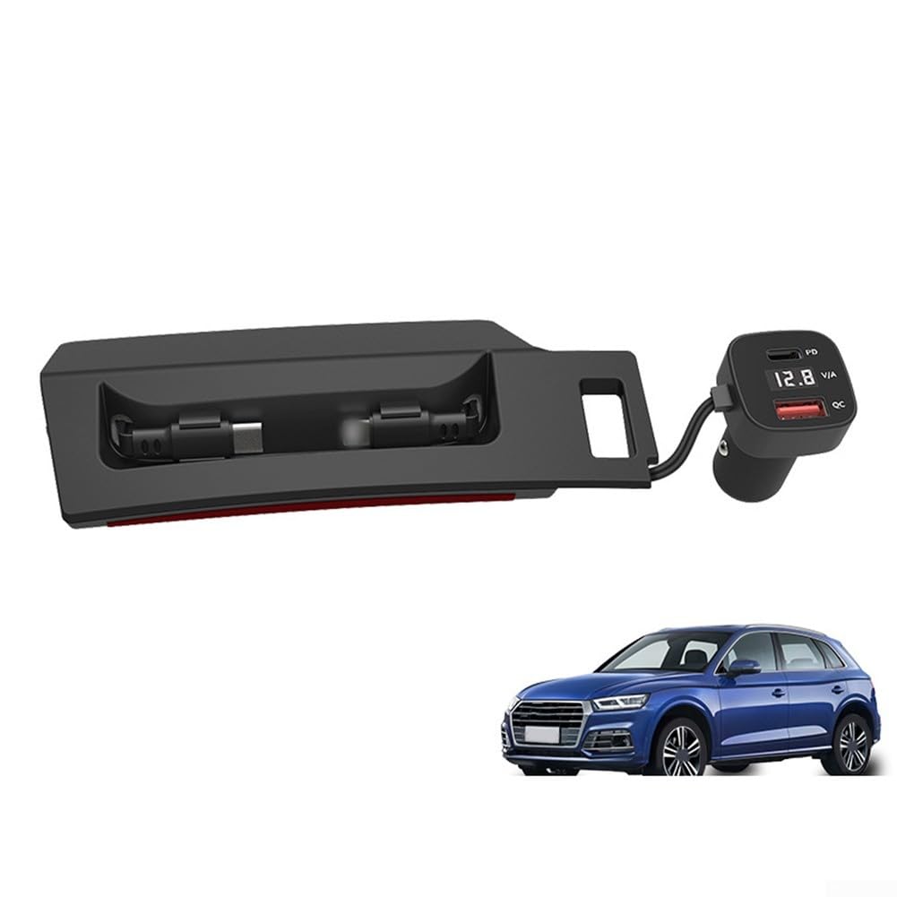 Cargador de coche USB para Q5 en ABS negro de alta resistencia 5