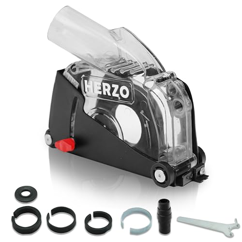 HERZO Capot de protection Avec Meuleuse D'angle 115mm/125 mm rail de guidage