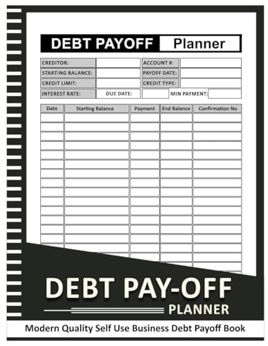 Debt Payoff Planner: Simple Debt Payoff Tracker to Organize your ...