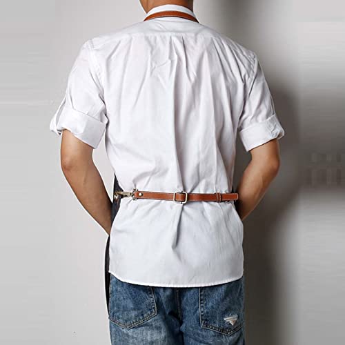 Cowboys Fartuch dla mężczyzn BBQ Denim Chef Fartuch Jean Fartuch dla fryzjera z kieszeniami Home Kitchen Barista