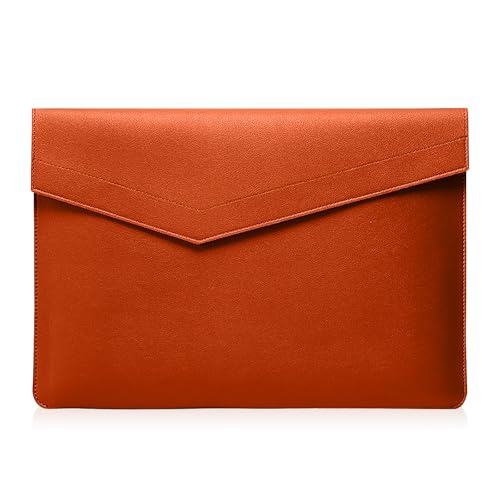 HinZann 13-14 Pouces Housse pour MacBook Neo/MacBook Air 13 M5/M4/M3/M2/M1 / MacBook Pro 14 M5/M4/M3/M2/M1 Pro/Max, 13 13,3 14 Pouces PU Cuir Pochette Sacoche...