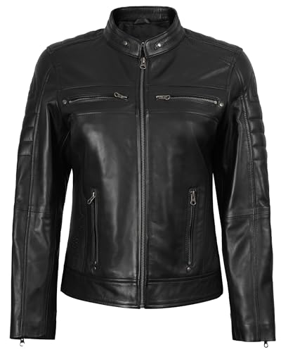 Decrum Leather Jacket Women - Stylish Casual Real Lambskin Leather Jackets for Women3